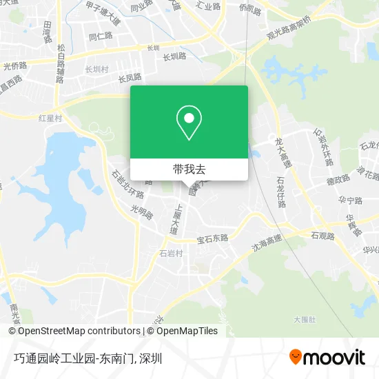 巧通园岭工业园-东南门地图