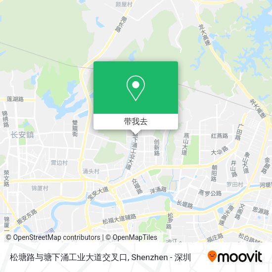 松塘路与塘下涌工业大道交叉口地图