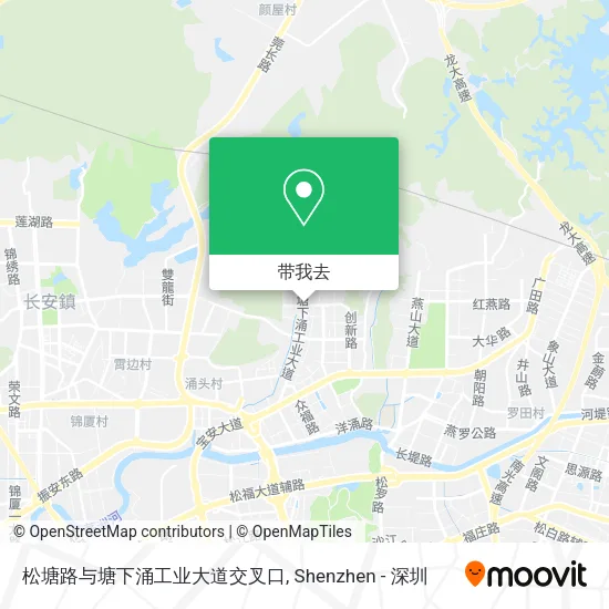 松塘路与塘下涌工业大道交叉口地图