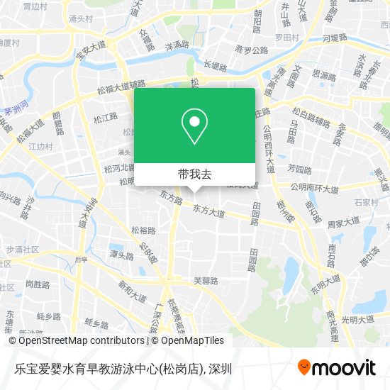 乐宝爱婴水育早教游泳中心(松岗店)地图