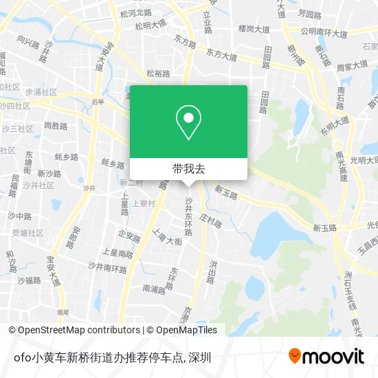 ofo小黄车新桥街道办推荐停车点地图