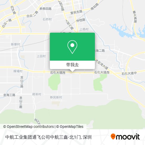 中航工业集团通飞公司中航三鑫-北1门地图
