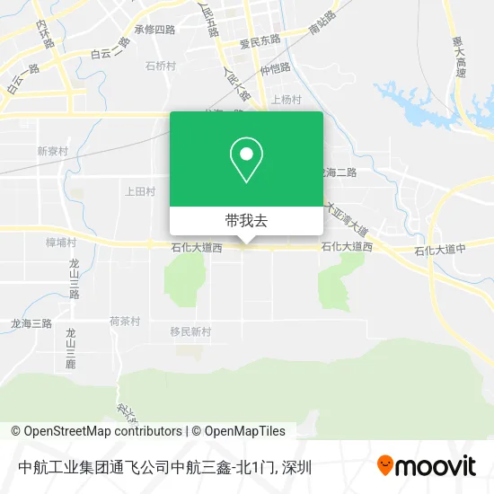 中航工业集团通飞公司中航三鑫-北1门地图