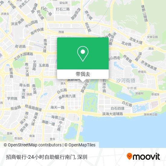 招商银行-24小时自助银行南门地图