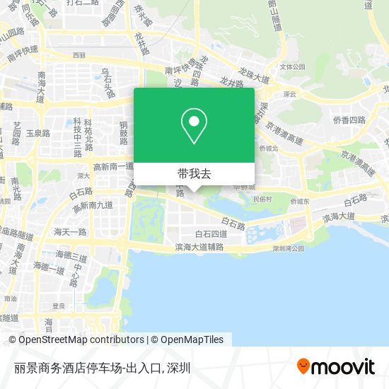 丽景商务酒店停车场-出入口地图