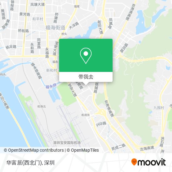 华富居(西北门)地图