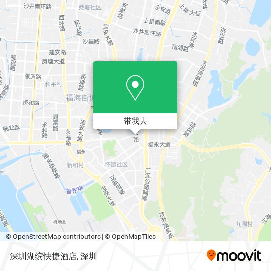 深圳湖缤快捷酒店地图