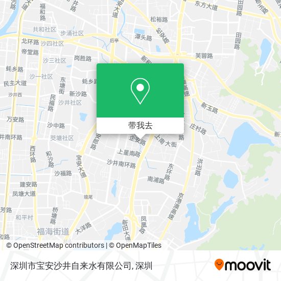 深圳市宝安沙井自来水有限公司地图