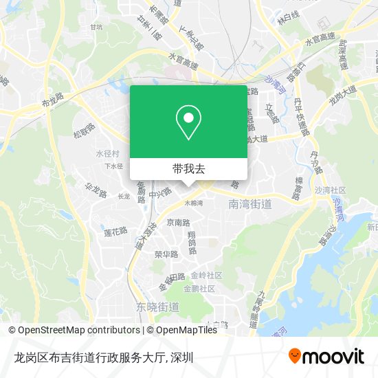 龙岗区布吉街道行政服务大厅地图