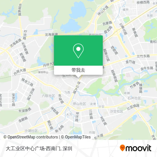 大工业区中心广场-西南门地图