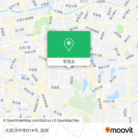 大田洋中学D18号地图