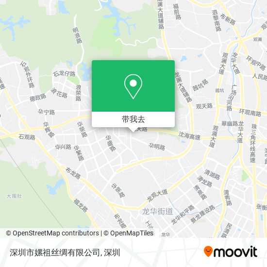 深圳市嫘祖丝绸有限公司地图