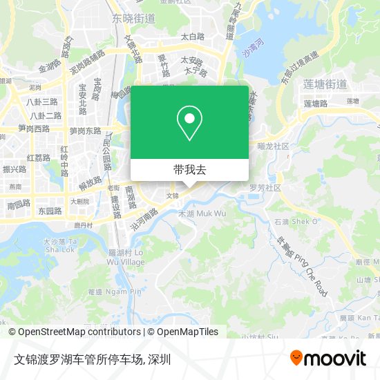 文锦渡罗湖车管所停车场地图