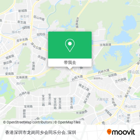 香港深圳市龙岗同乡会同乐分会地图