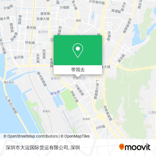 深圳市大运国际货运有限公司地图