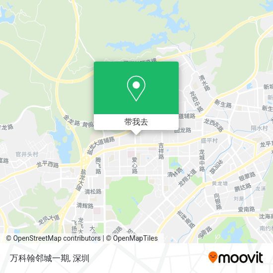 万科翰邻城一期地图