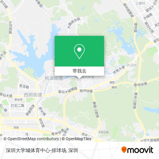 深圳大学城体育中心-排球场地图