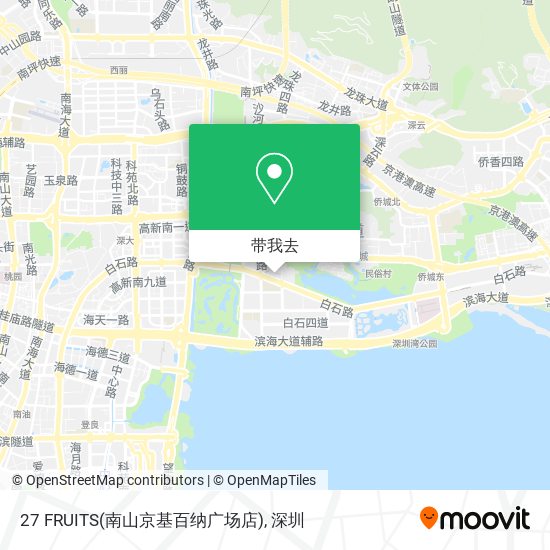 27 FRUITS(南山京基百纳广场店)地图