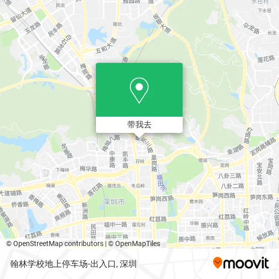 翰林学校地上停车场-出入口地图