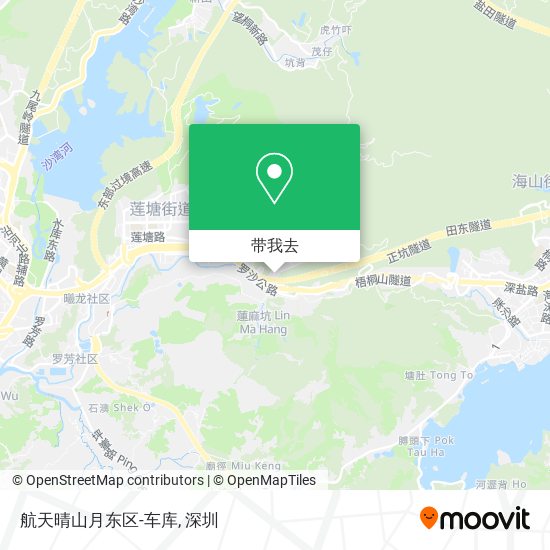 航天晴山月东区-车库地图