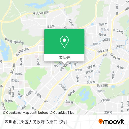 深圳市龙岗区人民政府-东南门地图