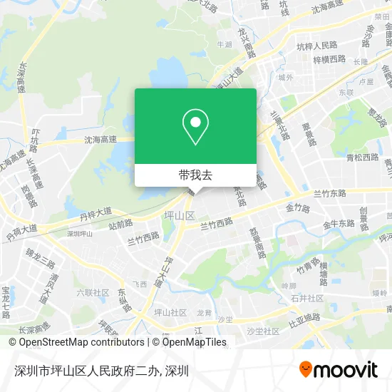 深圳市坪山区人民政府二办地图