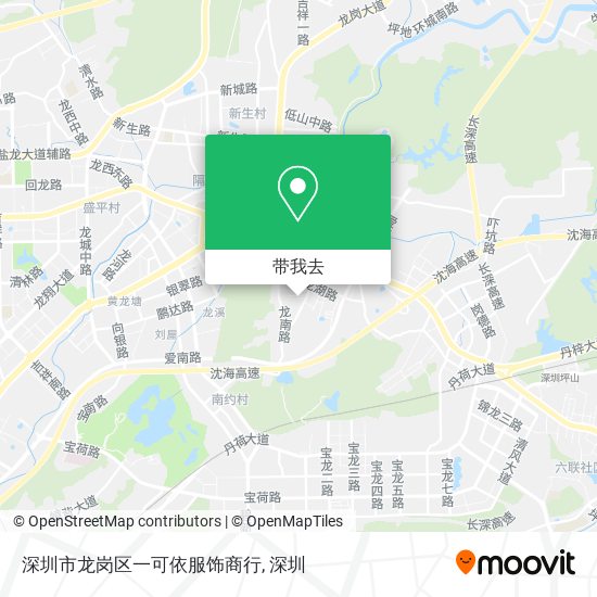 深圳市龙岗区一可依服饰商行地图