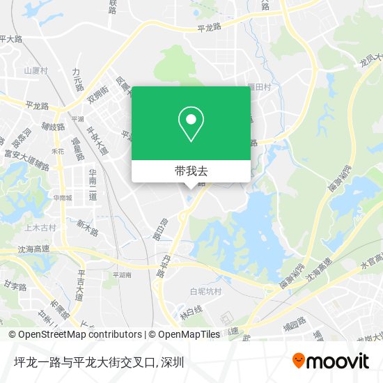 坪龙一路与平龙大街交叉口地图
