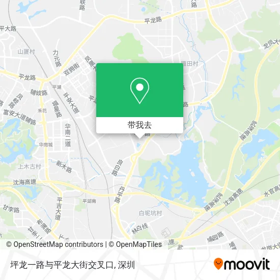 坪龙一路与平龙大街交叉口地图