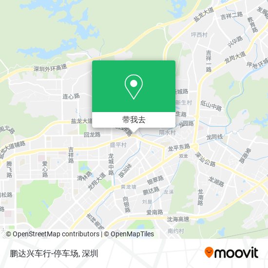 鹏达兴车行-停车场地图