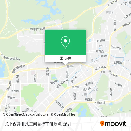 龙平西路非凡空间自行车租赁点地图