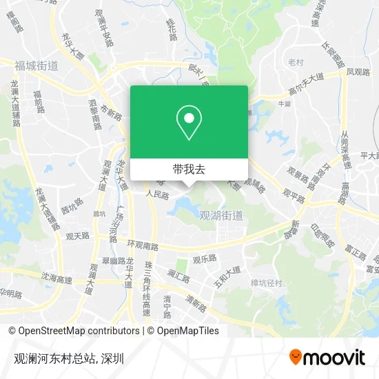 观澜河东村总站地图