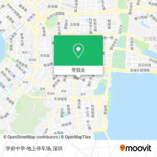 学府中学-地上停车场地图