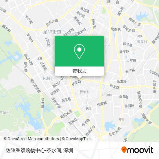 佐阾香颂购物中心-茶水间地图