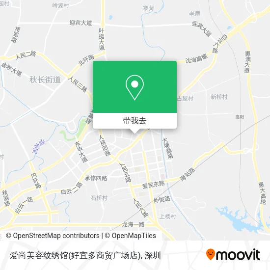 爱尚美容纹绣馆(好宜多商贸广场店)地图