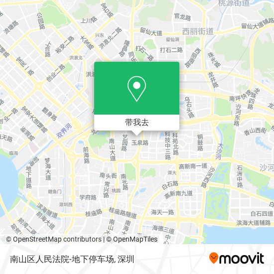南山区人民法院-地下停车场地图