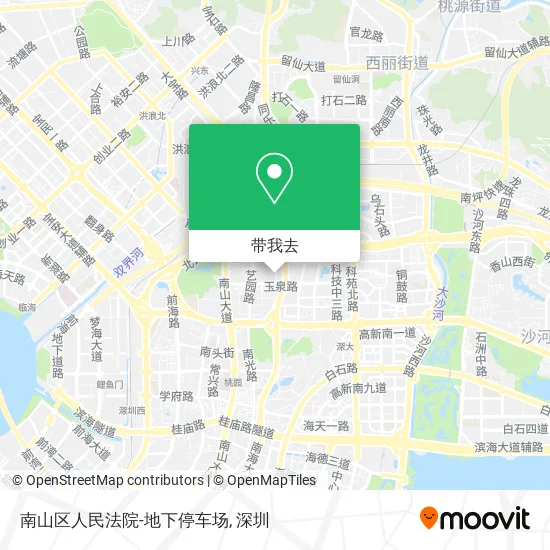 南山区人民法院-地下停车场地图