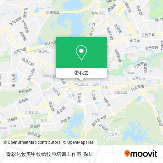青彩化妆美甲纹绣纹唇培训工作室地图