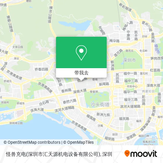 怪兽充电(深圳市汇天源机电设备有限公司)地图