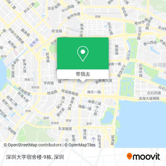 深圳大学宿舍楼-9栋地图