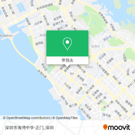 深圳市海湾中学-正门地图