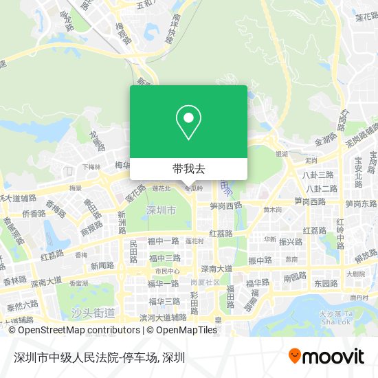 深圳市中级人民法院-停车场地图