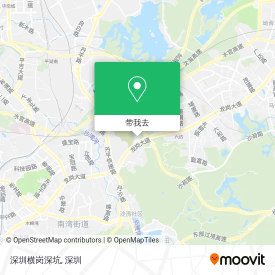 深圳横岗深坑地图