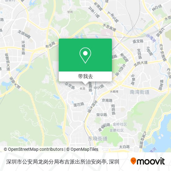 深圳市公安局龙岗分局布吉派出所治安岗亭地图