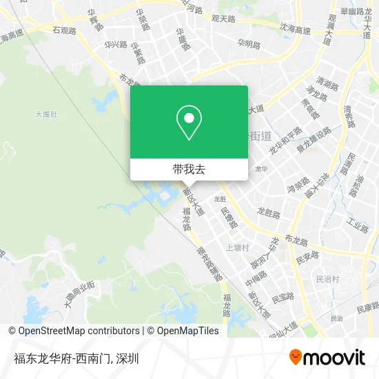 福东龙华府-西南门地图