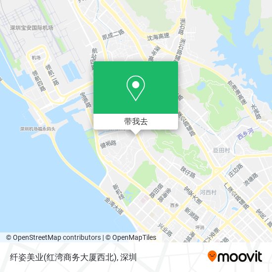 纤姿美业(红湾商务大厦西北)地图