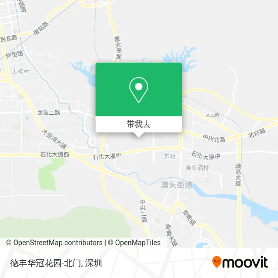 德丰华冠花园-北门地图