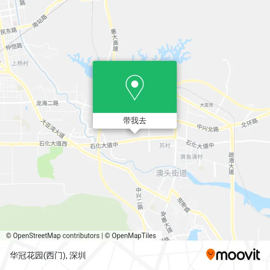 华冠花园(西门)地图
