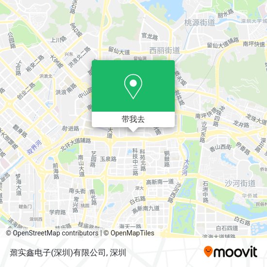 鼐实鑫电子(深圳)有限公司地图