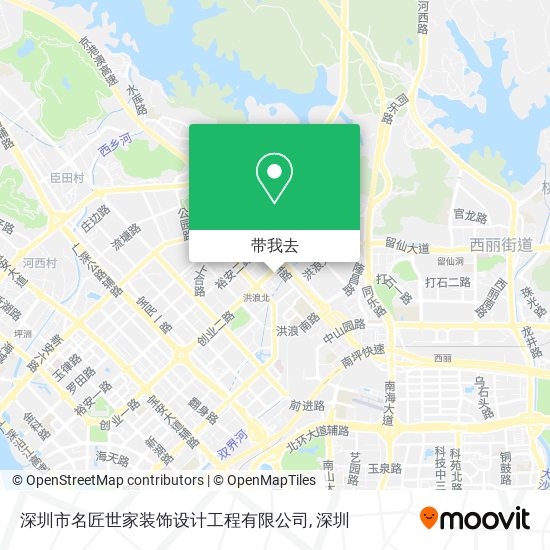 深圳市名匠世家装饰设计工程有限公司地图